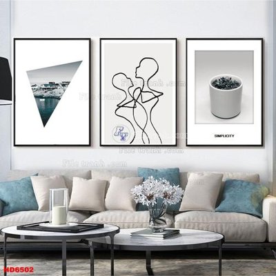 File in ấn File tranh bộ hiện đại HD6502 (bản gốc) sắc nét