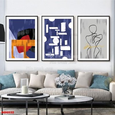 File PSD File tranh bộ hiện đại HD6532 (bản gốc) dễ dàng edit