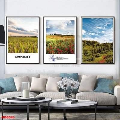 File in trần File tranh bộ hiện đại HD6543 (bản gốc) mây trời