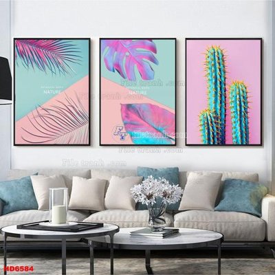 File gốc File tranh bộ hiện đại HD6584 (chuẩn màu) cho in offset