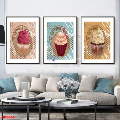 File tranh File tranh bộ hiện đại HD6660 (gốc) chủ đề trừu tượng