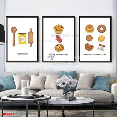 File PSD File tranh bộ hiện đại HD6663 (gốc) tách lớp chi tiết