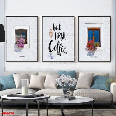 File PSD File tranh bộ hiện đại HD6676 (bản gốc) đã tách nền