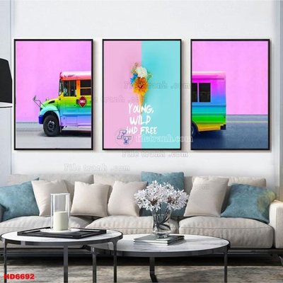 File PSD File tranh bộ hiện đại HD6692 (bản gốc) độ phân giải cao