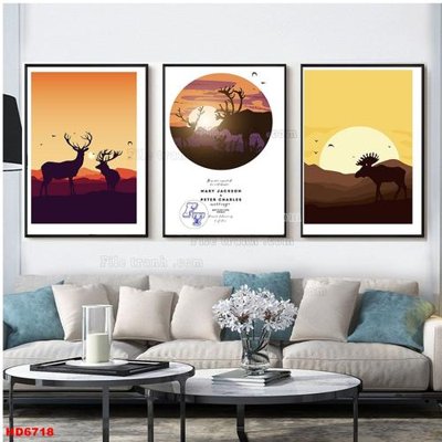 File gốc File tranh bộ hiện đại HD6718 (ảnh rõ nét) để in