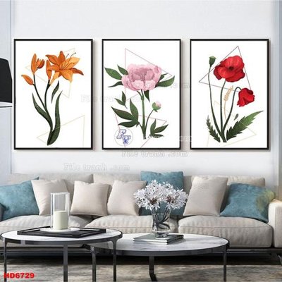 Hình ảnh file gốc File tranh bộ hiện đại HD6729 cho in UV