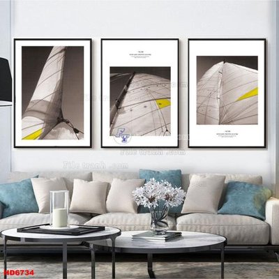 Hình ảnh file gốc in trần nhà File tranh bộ hiện đại HD6734