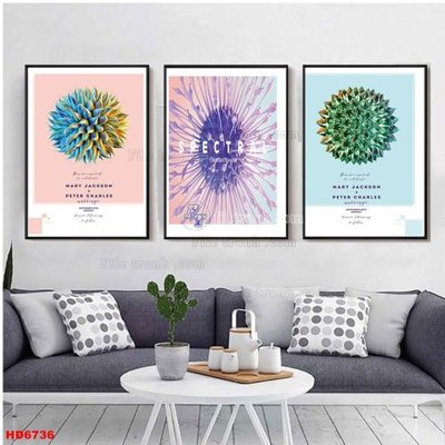 File ảnh File tranh bộ hiện đại HD6736 (gốc) in Hiflex