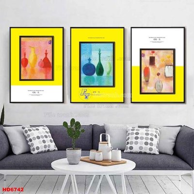 Tải file File tranh bộ hiện đại HD6742 (gốc) làm tranh treo tường