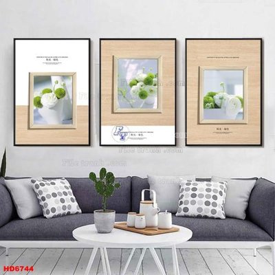 File ảnh File tranh bộ hiện đại HD6744 (gốc) in PP, decal