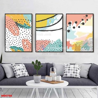 File ảnh File tranh bộ hiện đại HD6790 (gốc) cho trang trí nội thất