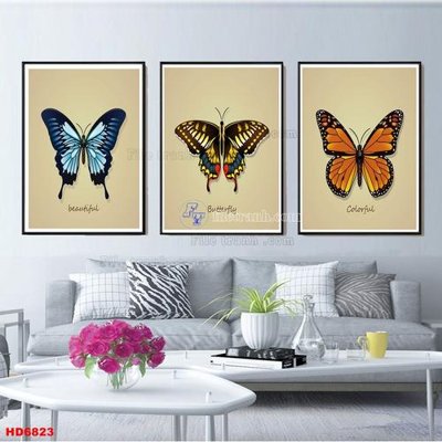 File tranh File tranh bộ hiện đại HD6823 (gốc) in vải canvas