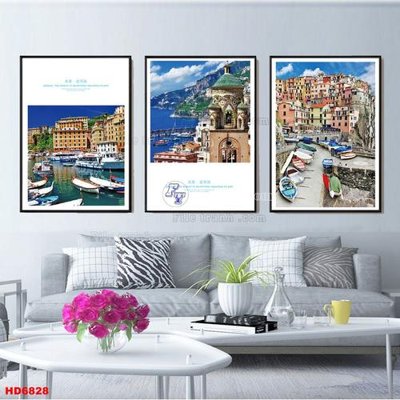 Download file gốc File tranh bộ hiện đại HD6828 (in lụa) nghệ thuật