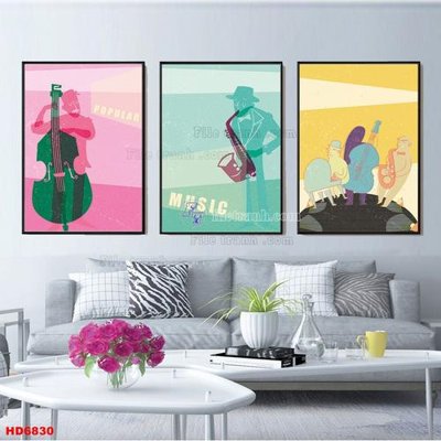 Download file File tranh bộ hiện đại HD6830 (gốc) in mica đèn LED