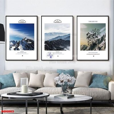 File ảnh File tranh bộ hiện đại HD6863 (gốc) cho trang trí nội thất