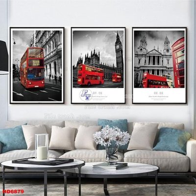 File PSD File tranh bộ hiện đại HD6879 (bản gốc) cho nhà in