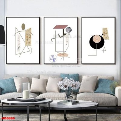 File in trần File tranh bộ hiện đại HD6886 (bản gốc) bầu trời