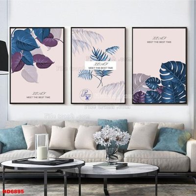 Tải file File tranh bộ hiện đại HD6895 (gốc) in tranh tráng gương