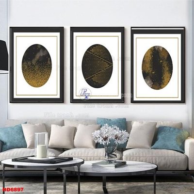 File gốc File tranh bộ hiện đại HD6897 (in 3D) cho trang trí