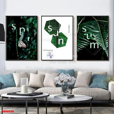 Download file gốc File tranh bộ hiện đại HD6936 (in mica) trong suốt