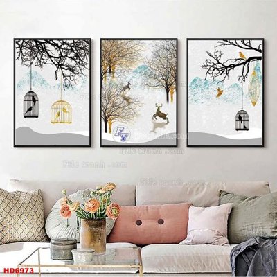 Mua file tranh gốc File tranh bộ hiện đại HD6973 tại Filetranh.com