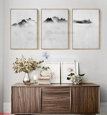 Tải file File bộ tranh treo hiện đại HD70002 (ảnh gốc) in gạch 3D