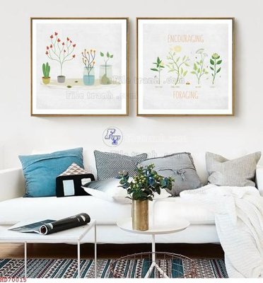 File in trần File bộ tranh treo hiện đại HD70015 (file gốc) hoa văn 3D