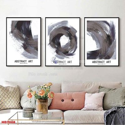 File gốc in ấn File tranh bộ hiện đại HD7008 độ phân giải cao