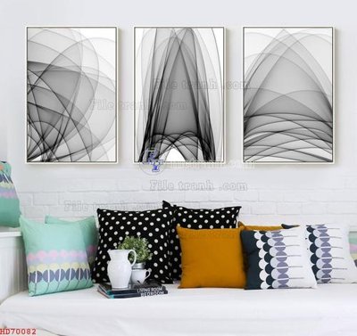 Mua file gốc File bộ tranh treo hiện đại HD70082 (in ấn) tại Filetranh.com