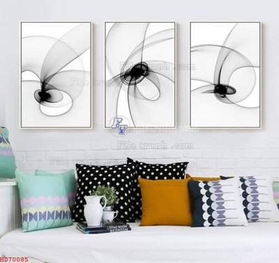 File tranh File bộ tranh treo hiện đại HD70085 (bản gốc) treo quán cafe