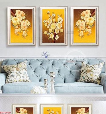 File in trần File bộ tranh treo hiện đại HD70099 (bản gốc) bầu trời