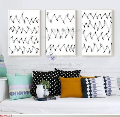 File tranh gốc PSD File bộ tranh treo hiện đại HD70111 còn nguyên layer