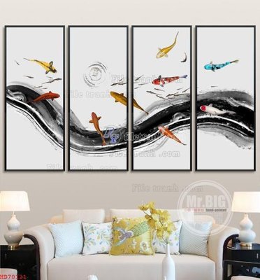 File tranh trang trí File bộ tranh treo hiện đại HD70121 (tải file gốc)