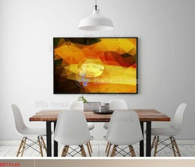 File gốc File bộ tranh treo hiện đại HD70148 (in 3D) cho trang trí