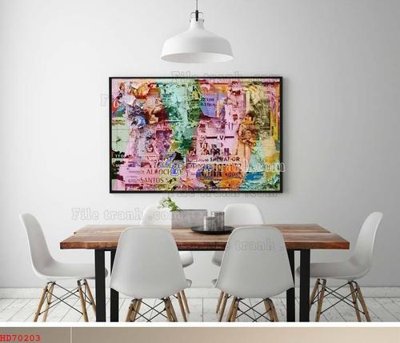 File ảnh File bộ tranh treo hiện đại HD70203 (gốc) cho trang trí nội thất
