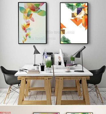 File gốc File bộ tranh treo hiện đại HD70215 (cho in 3D) độc đáo