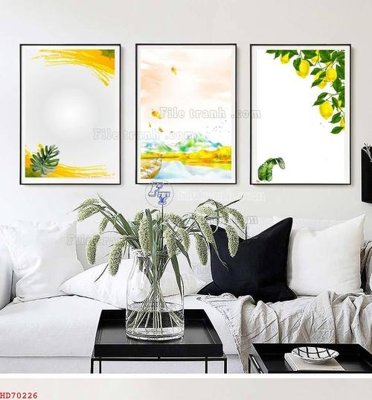 File gốc File bộ tranh treo hiện đại HD70226 (chuẩn màu) cho in offset