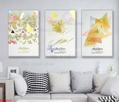 File tranh PSD File bộ tranh treo hiện đại HD70265 chất lượng cao