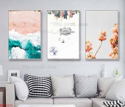 File PSD File bộ tranh treo hiện đại HD70273 (bản gốc) dễ dàng edit