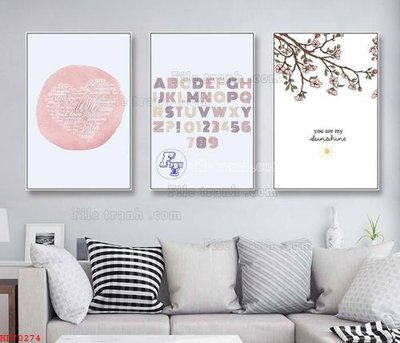 File PSD File bộ tranh treo hiện đại HD70274 (bản gốc) dễ dàng edit