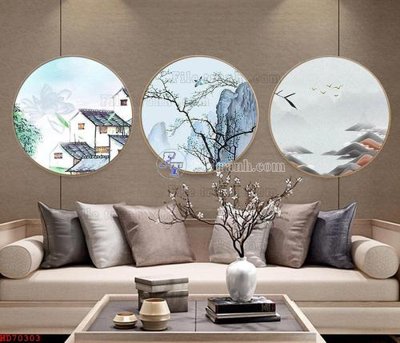Mua file tranh gốc File bộ tranh treo hiện đại HD70303 tại Filetranh.com