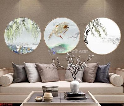 File in ấn chuyên nghiệp File bộ tranh treo hiện đại HD70306 (file gốc)