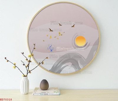 File tranh File bộ tranh treo hiện đại HD70318 (bản gốc) in canvas