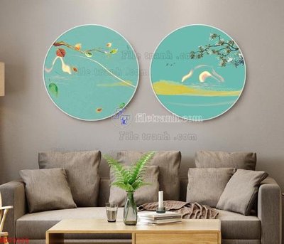 File gốc File bộ tranh treo hiện đại HD70338 (in mica) làm bảng hiệu
