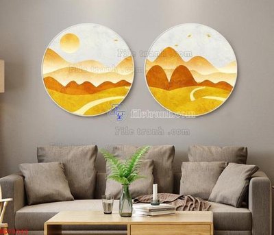 File tranh trang trí File bộ tranh treo hiện đại HD70343 (tải file gốc)