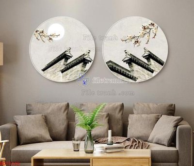 File gốc File bộ tranh treo hiện đại HD70345 (PNG) nền trong suốt