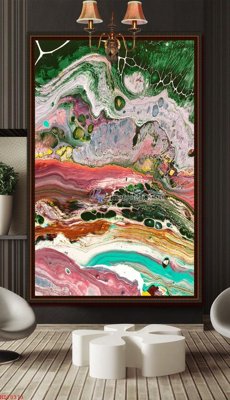 File tranh gốc File bộ tranh treo hiện đại HD70373 (sắc nét từng chi tiết)