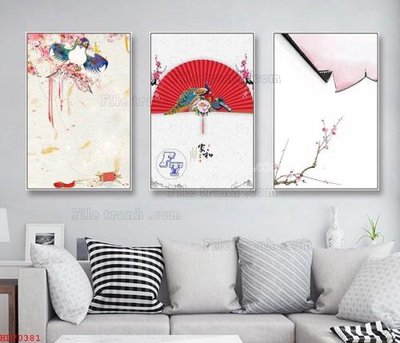 Tải file tranh gốc File bộ tranh treo hiện đại HD70381 chất lượng cao