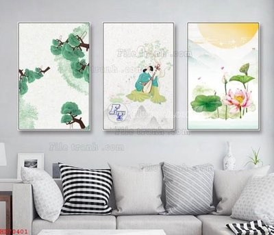 Tải file gốc File bộ tranh treo hiện đại HD70401 (in bạt) quảng cáo