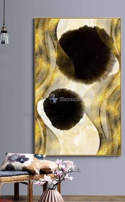 File tranh in trần 3D File bộ tranh treo hiện đại HD70421 (ảnh gốc)